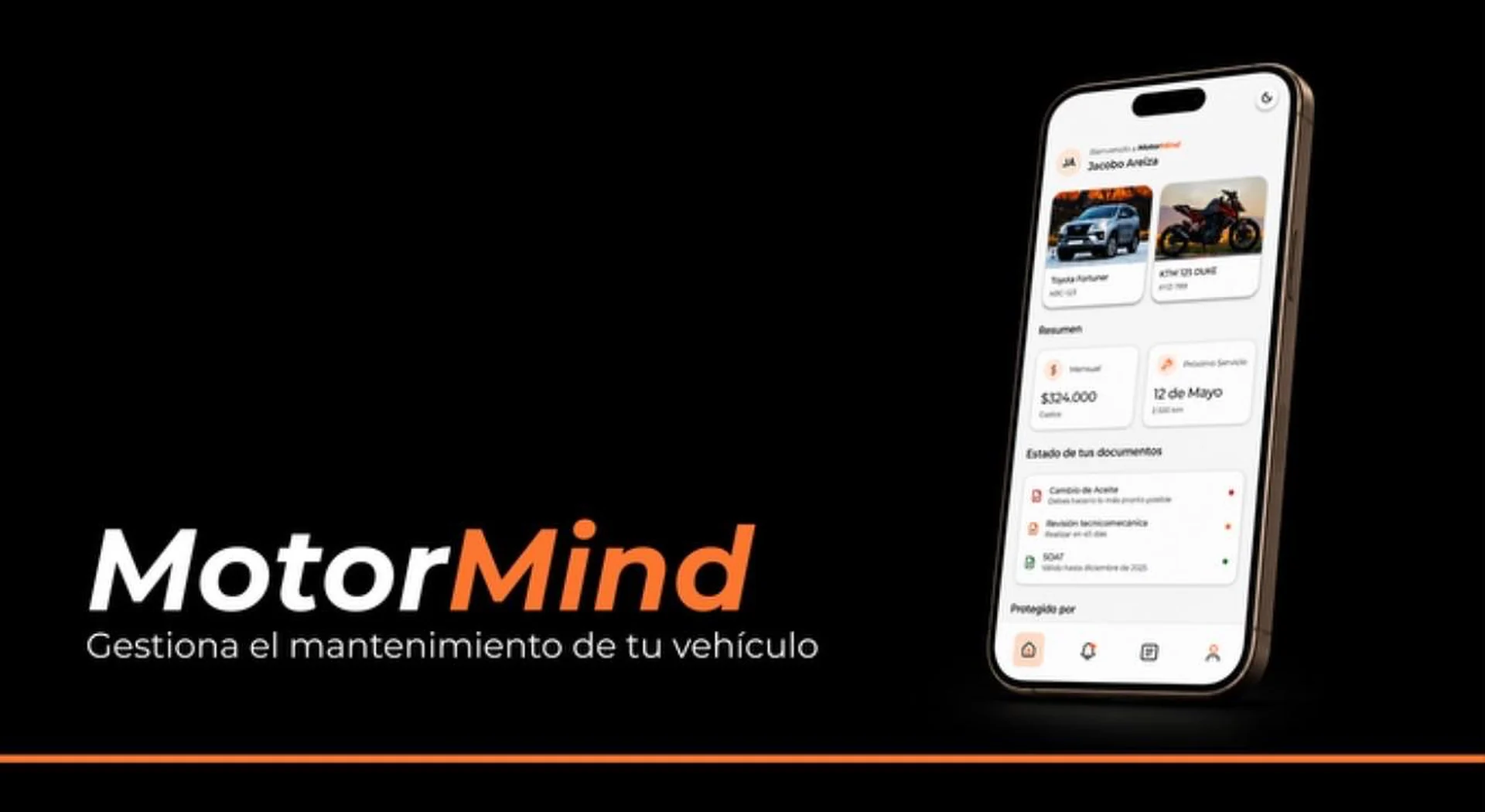 Nuevas formas de crear: diseño UX/UI de la app Motor Mind